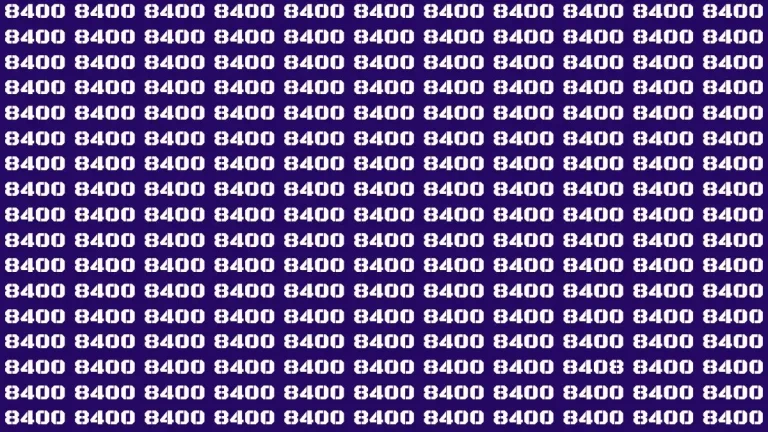 Seul un génie peut trouver le 8408 caché parmi les 8400 dans cette image en moins de 15 secondes