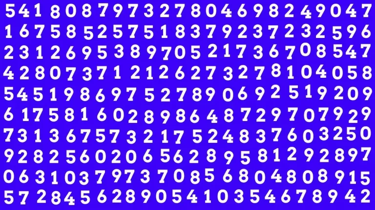 Seules les personnes avec plus de 140 de QI peuvent trouver le 8445 caché dans cette image en moins de 31 secondes