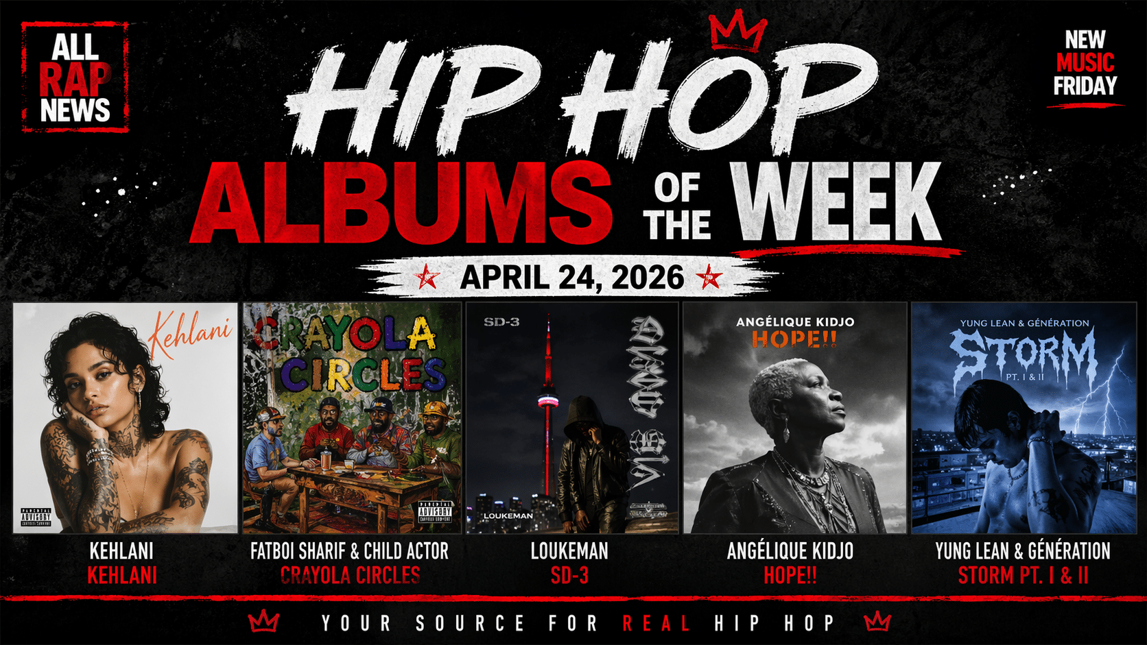 Nouveaux albums hip-hop sortis cette semaine : 24 avril 2026