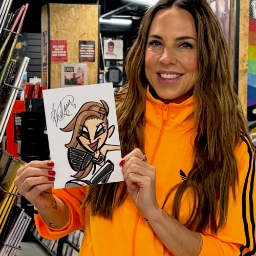 Mel C et Sir Ian McKellen griffonnent pour la vente aux enchères caritative de la Journée nationale du griffonnage