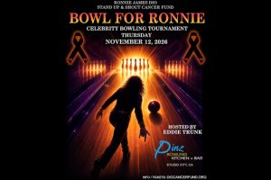 Vente aux enchères maintenant en cours pour jouer avec l&rsquo;équipe de bowling des célébrités lors de la soirée de bowling annuelle « Bowl For Ronnie »